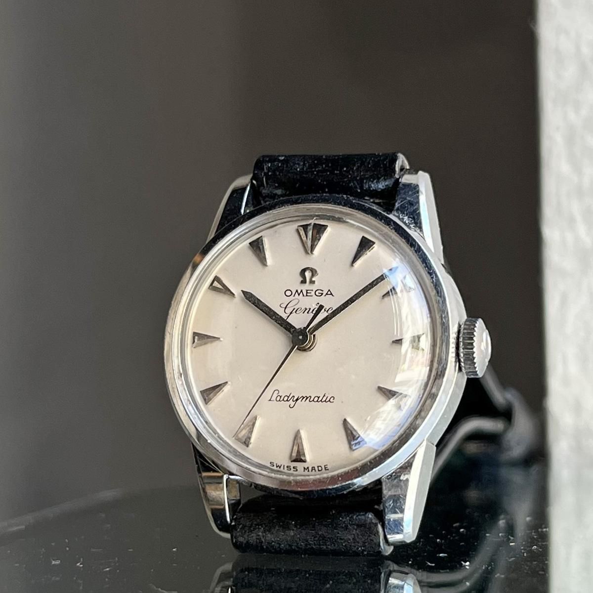 <img class='new_mark_img1' src='https://img.shop-pro.jp/img/new/icons13.gif' style='border:none;display:inline;margin:0px;padding:0px;width:auto;' />OMEGA GENEVE LADYMATICʥᥬ ͡ ǥޥƥåܸǥå ٥ȡ
