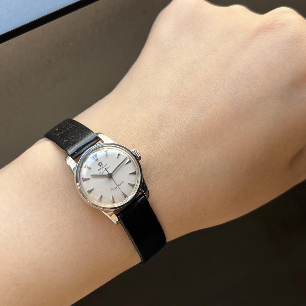 <img class='new_mark_img1' src='https://img.shop-pro.jp/img/new/icons13.gif' style='border:none;display:inline;margin:0px;padding:0px;width:auto;' />OMEGA GENEVE LADYMATICʥᥬ ͡ ǥޥƥåܸǥå ٥ȡ