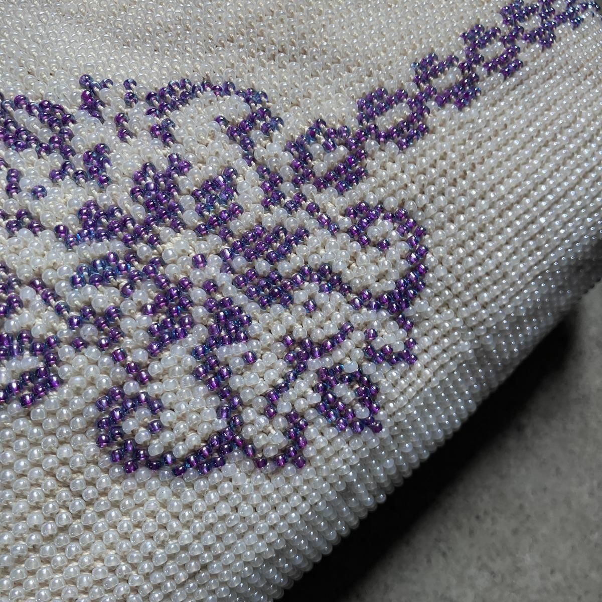 ơ ѡ륫顼 եݥ ӡХå Vintage Opal Color Beads Bag