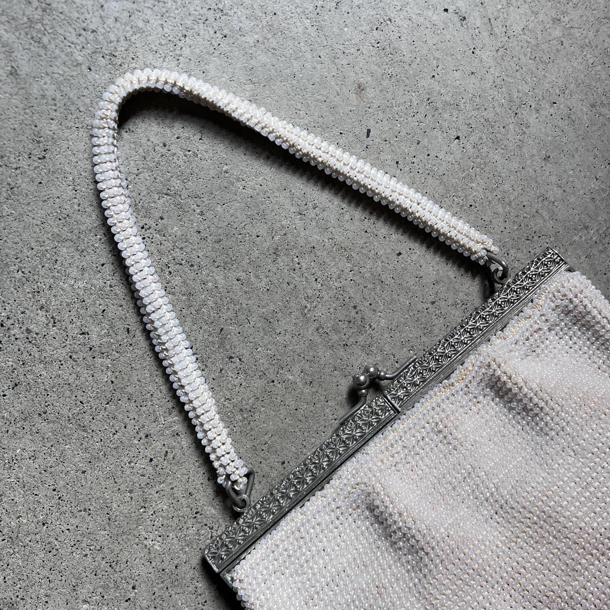 ơ ѡ륫顼 եݥ ӡХå Vintage Opal Color Beads Bag