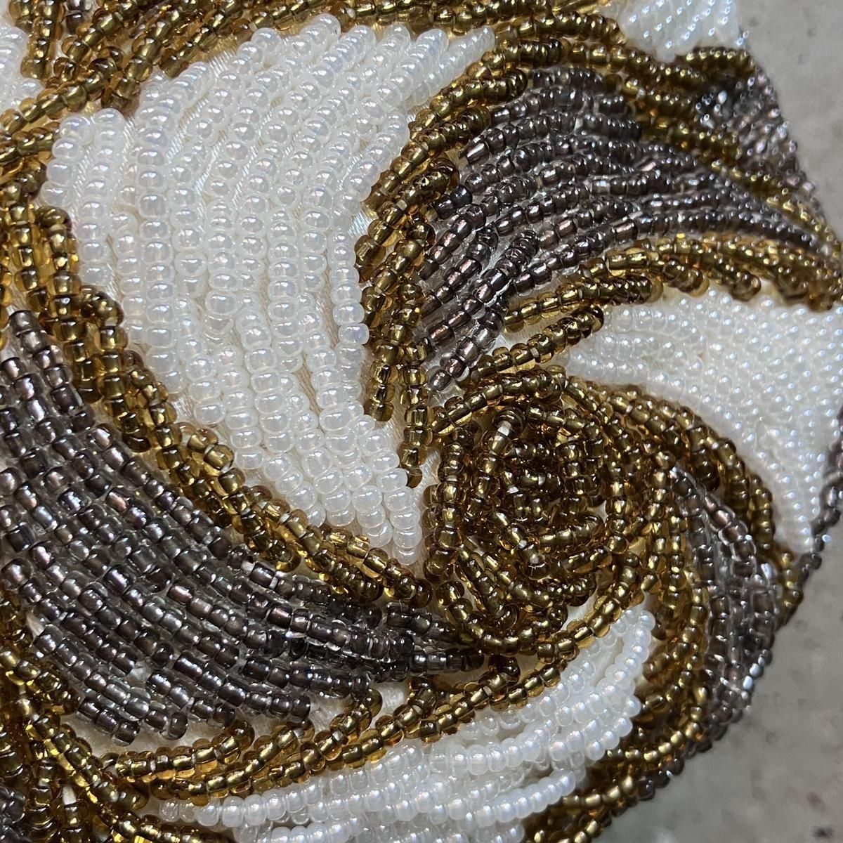 ơ ѥ ӡХåVintage Spiral Pattern Beads Bag
