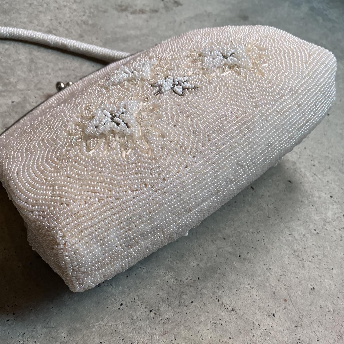 ơ ۥ磻ȥ١ ե ӡХåVintage Floral Motif Beads Bag