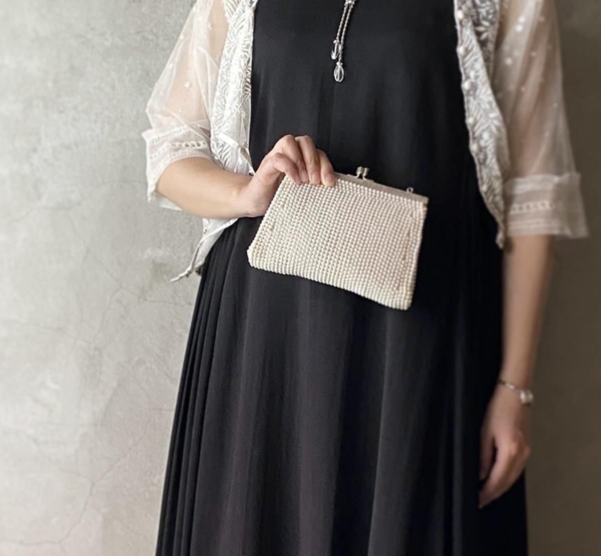 ơ ѡ ӡ ХåVintage Pearl Beads BagDead Stock