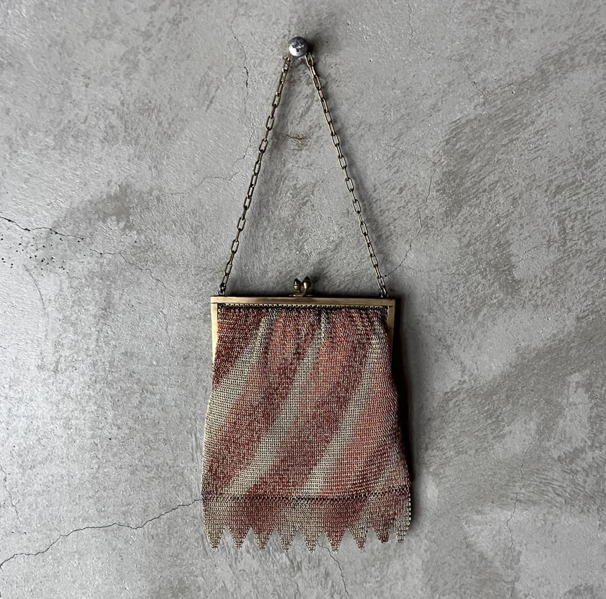 롦ǥ  å ե ߥ˥Хå Art Deco Steel Mesh Mini Bag