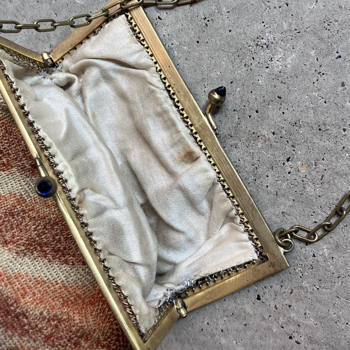 롦ǥ  å ե ߥ˥Хå Art Deco Steel Mesh Mini Bag