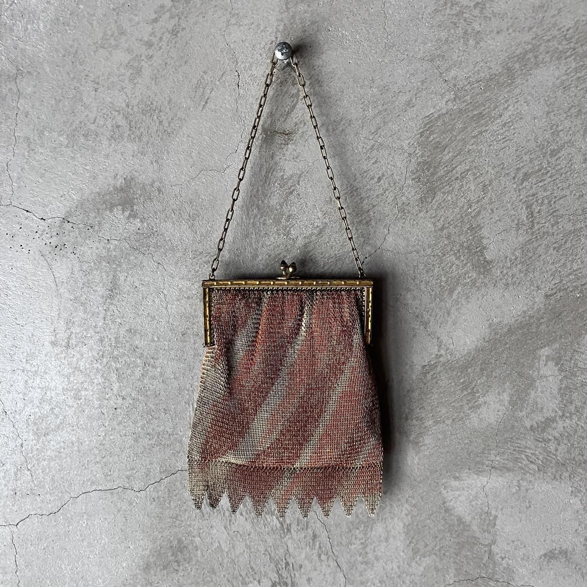 ڤѥڡۥ롦ǥ  å ե ߥ˥Хå Art Deco Steel Mesh Mini Bag
