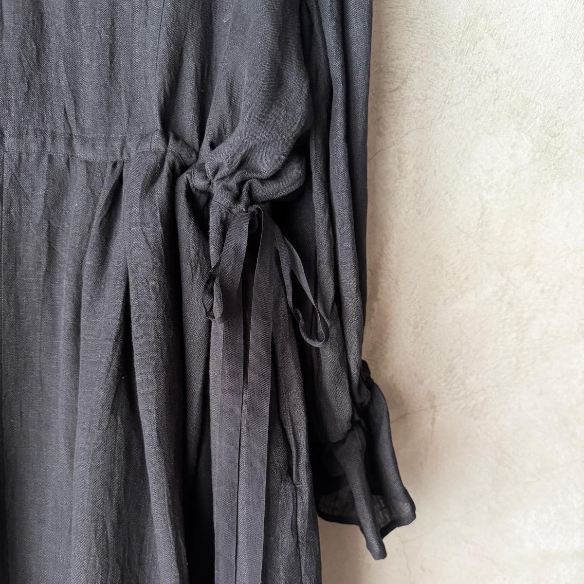 suzuki takayuki bishop-sleeve dress ʥ業 ӥåץ꡼ ɥ쥹Black 