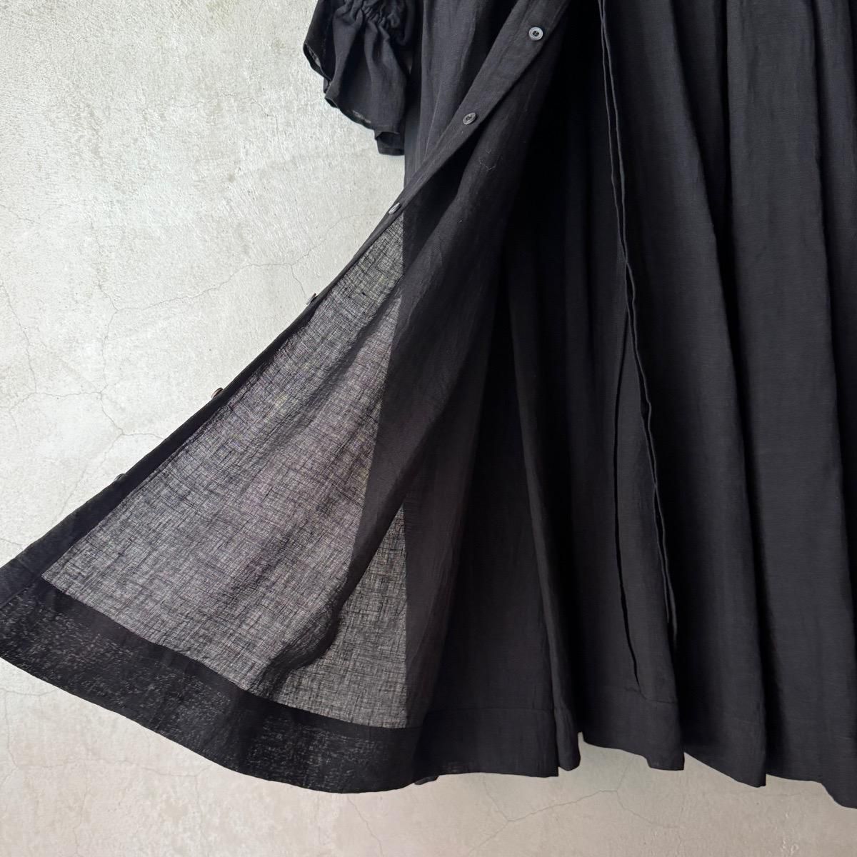 suzuki takayuki bishop-sleeve dress ʥ業 ӥåץ꡼ ɥ쥹Black 
