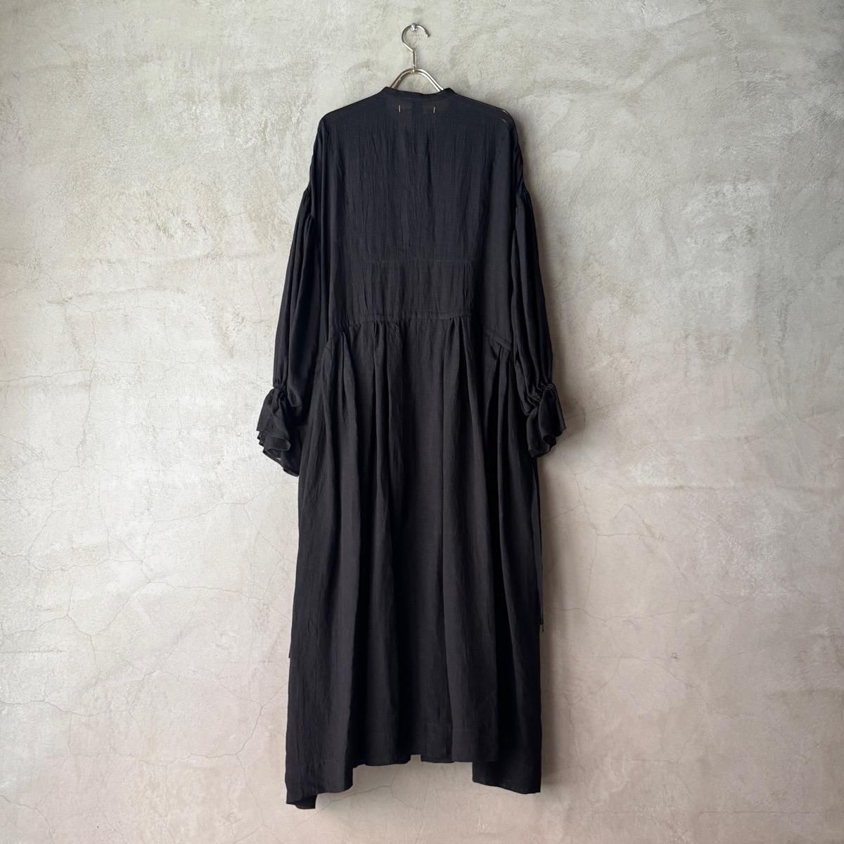suzuki takayuki bishop-sleeve dress ʥ業 ӥåץ꡼ ɥ쥹Black 