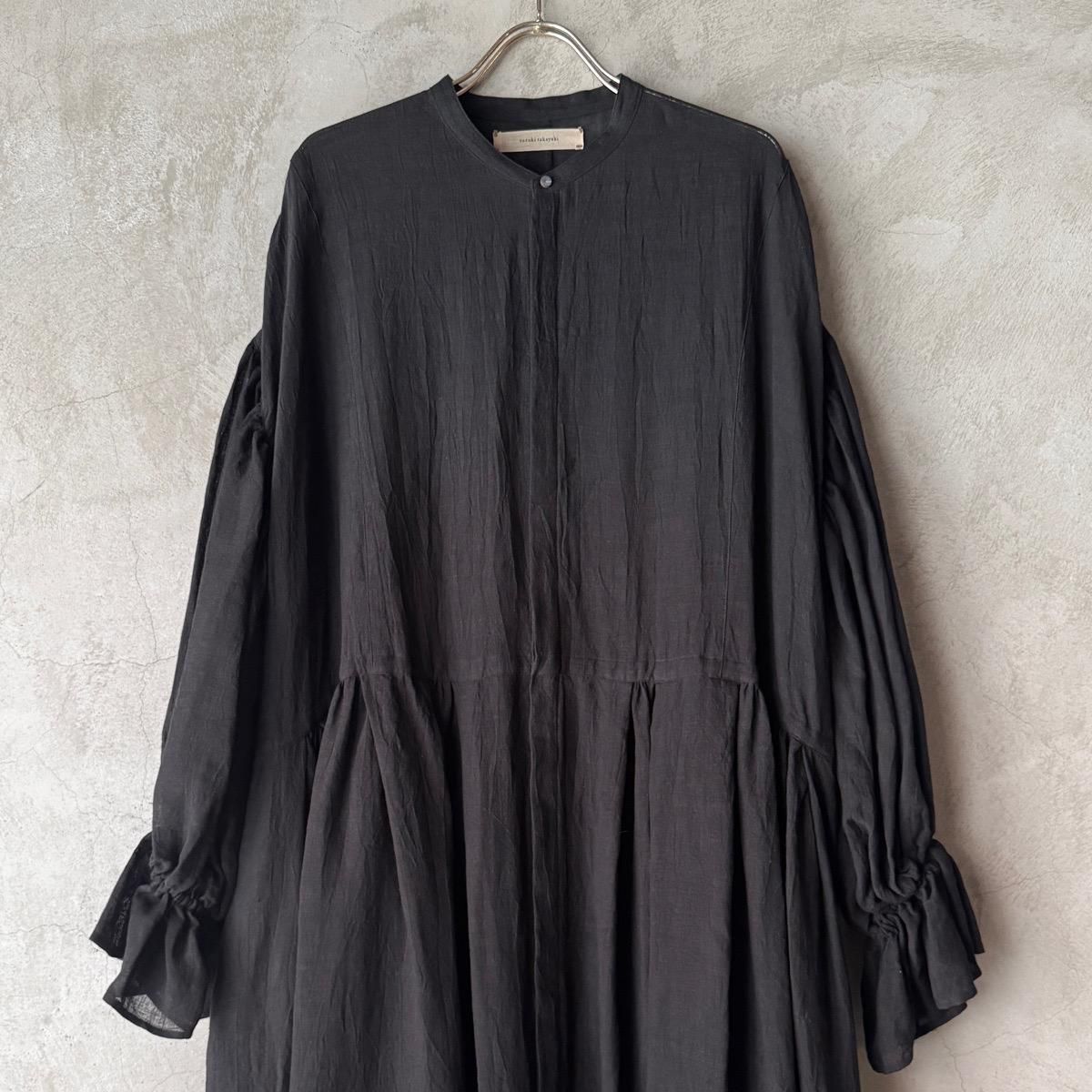 suzuki takayuki bishop-sleeve dress ʥ業 ӥåץ꡼ ɥ쥹Black 