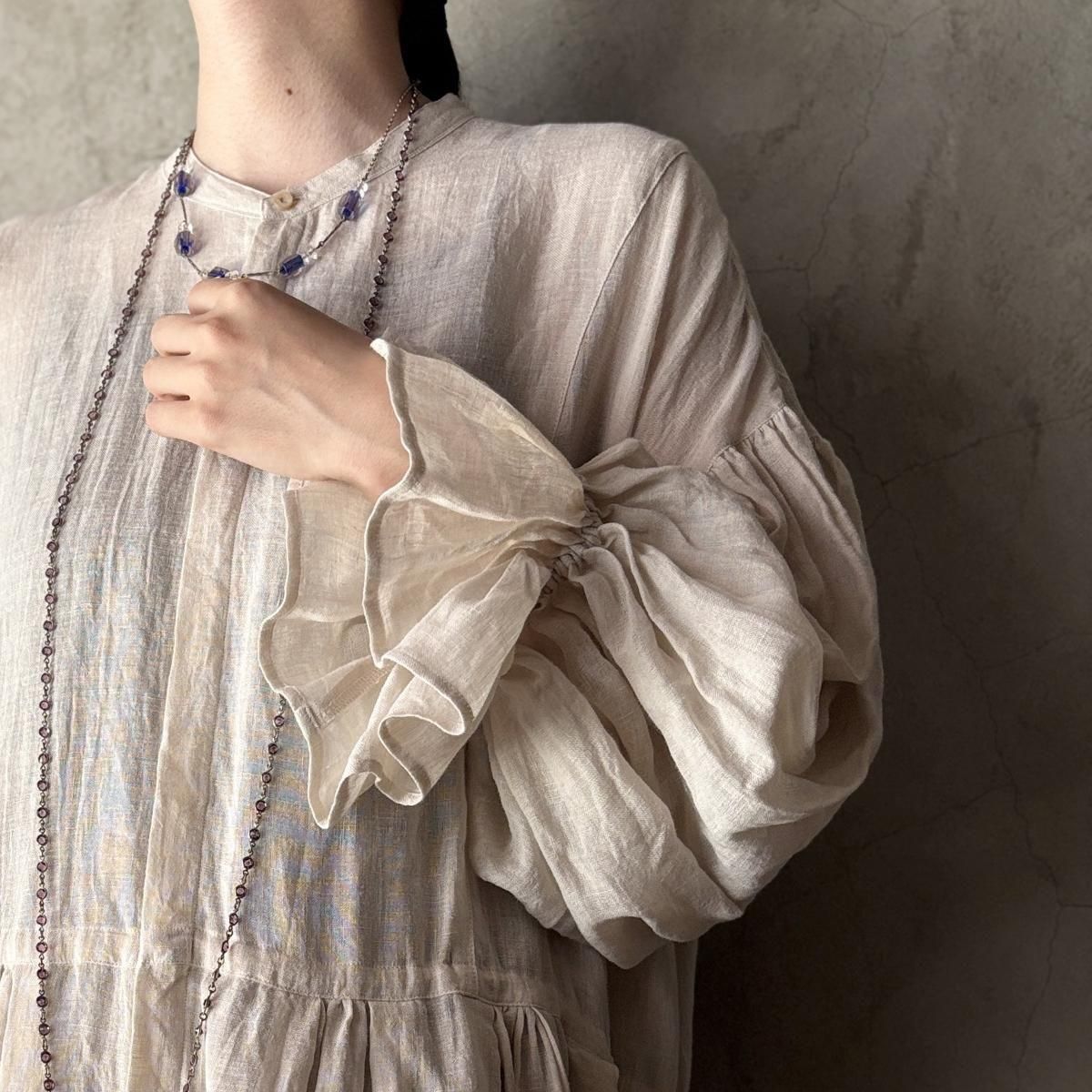 suzuki takayuki bishop-sleeve dress ʥ業 ӥåץ꡼ ɥ쥹Ivory 