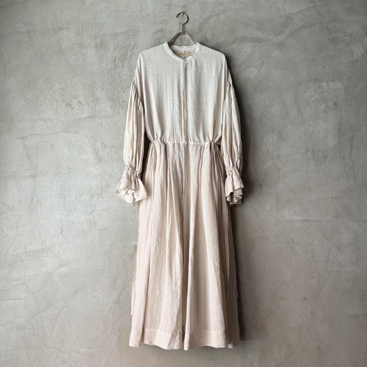 suzuki takayuki bishop-sleeve dress ʥ業 ӥåץ꡼ ɥ쥹Ivory 