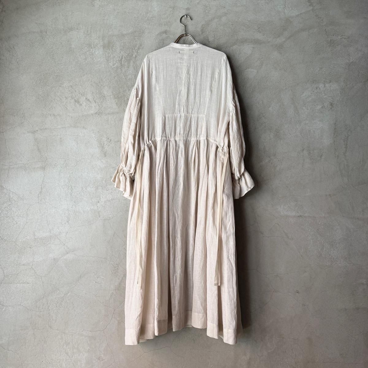 suzuki takayuki bishop-sleeve dress ʥ業 ӥåץ꡼ ɥ쥹Ivory 