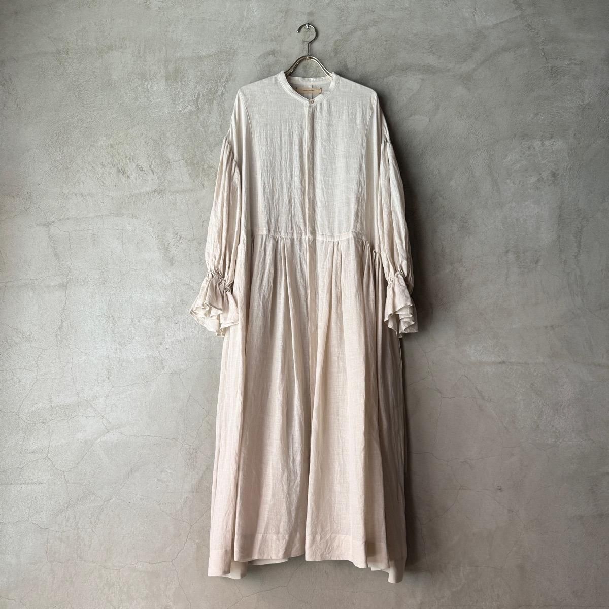 suzuki takayuki bishop-sleeve dress ʥ業 ӥåץ꡼ ɥ쥹Ivory 