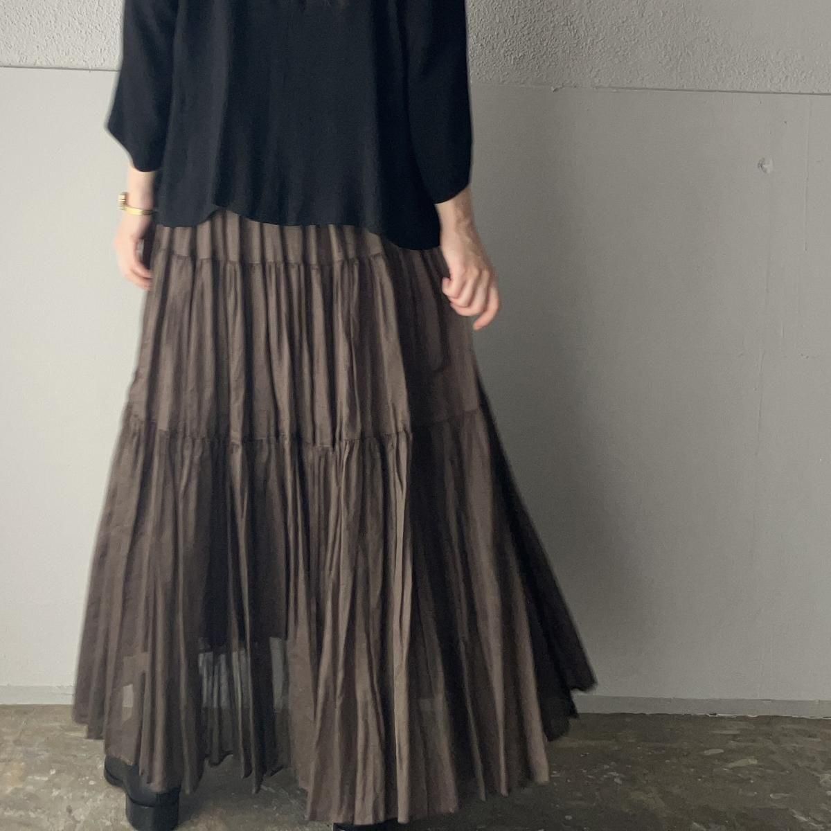 suzuki takayuki / スズキタカユキ / スカート suzuki takayuki tiered skirt（スズキタカユキ ティアード