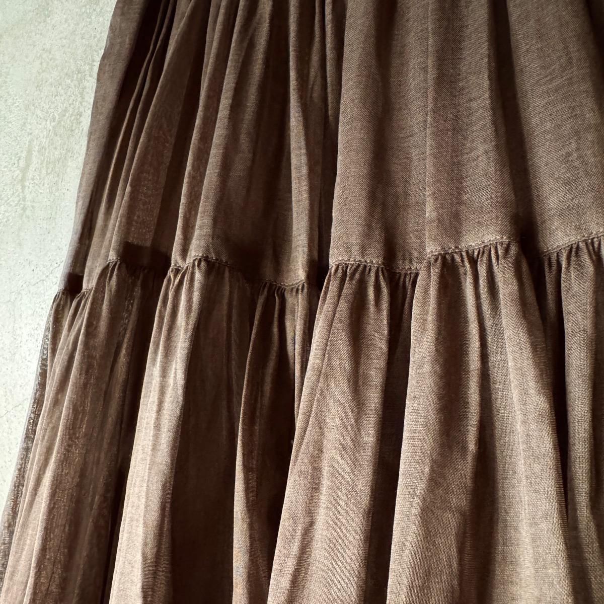 suzuki takayuki tiered skirt（スズキタカユキ ティアードスカート