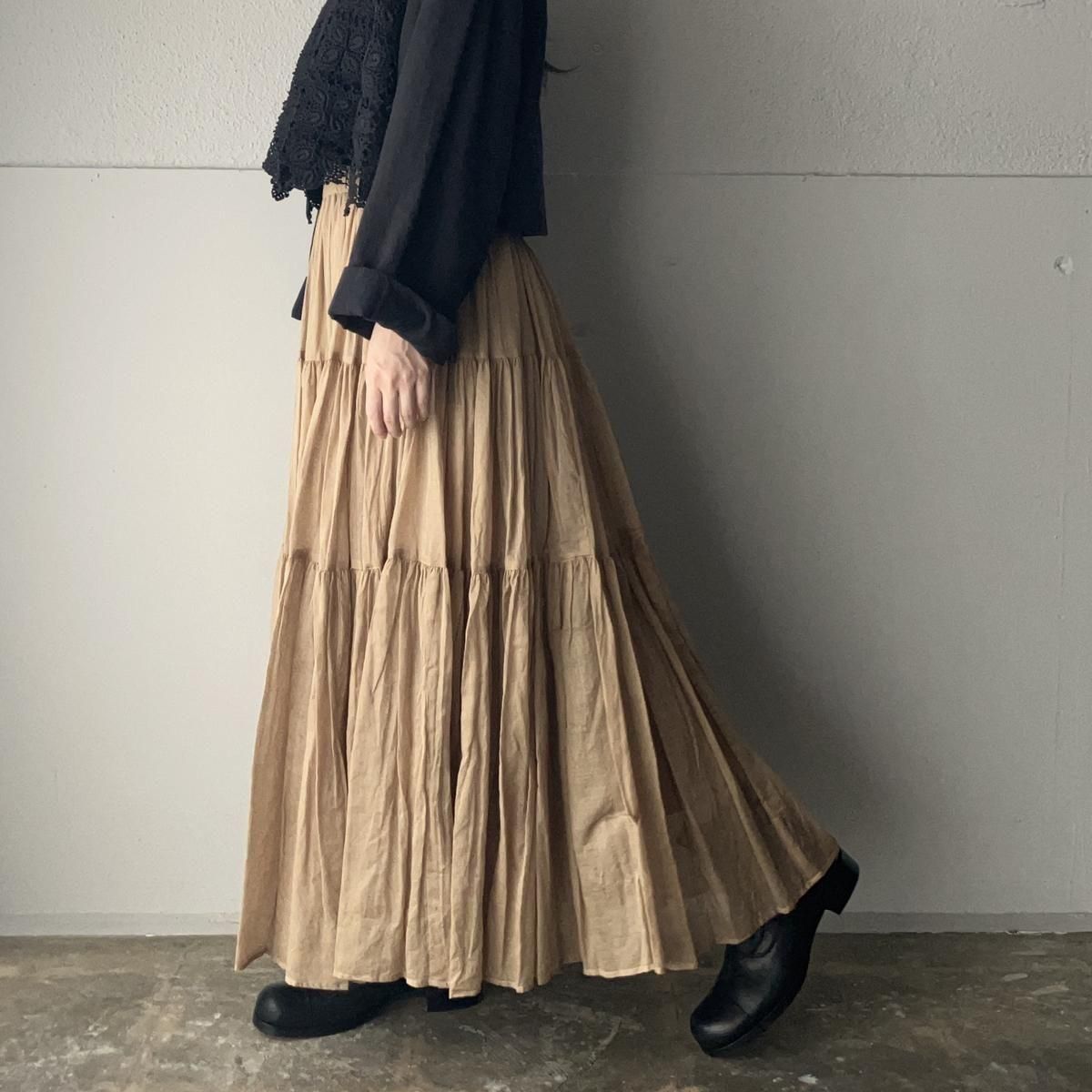 suzuki takayuki tiered skirt（スズキタカユキ ティアード