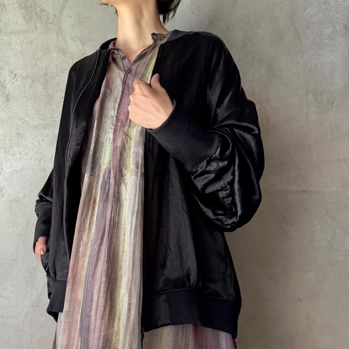 スズキタカユキ　レザージャケット　スエード　ブラック　黒　切替　ブルゾン suzuki takayuki blouson（スズキタカユキ ブルゾン）Black