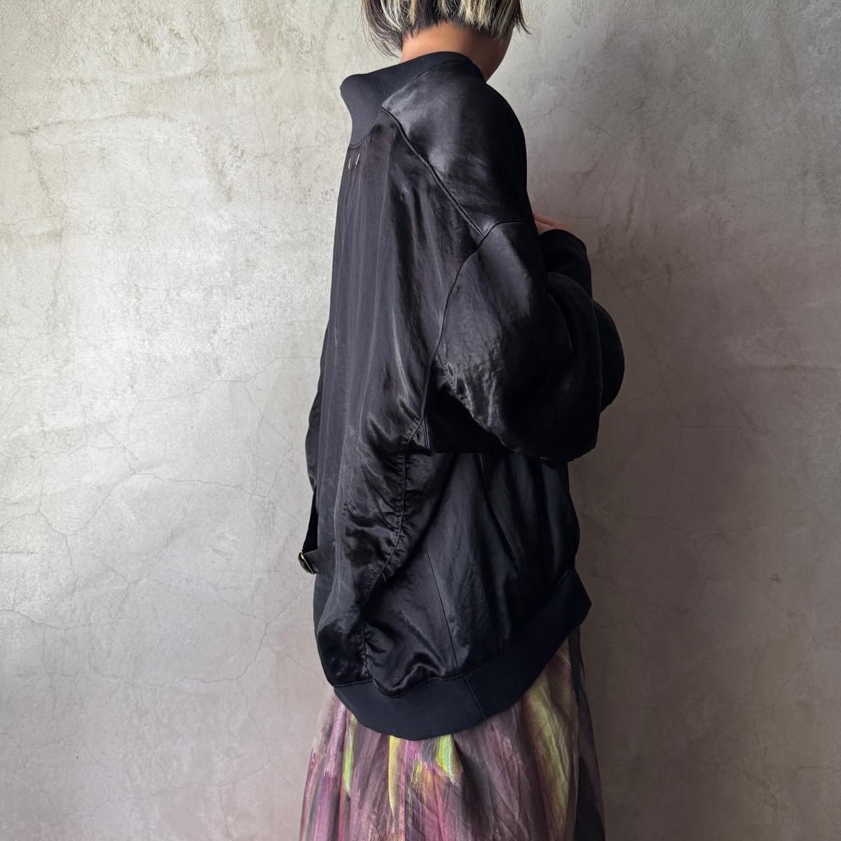 スズキタカユキ　レザージャケット　スエード　ブラック　黒　切替　ブルゾン suzuki takayuki blouson（スズキタカユキ ブルゾン）Black