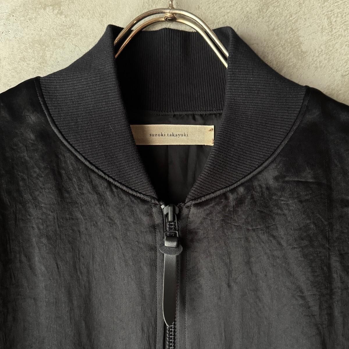 スズキタカユキ　レザージャケット　スエード　ブラック　黒　切替　ブルゾン suzuki takayuki blouson（スズキタカユキ ブルゾン）Black