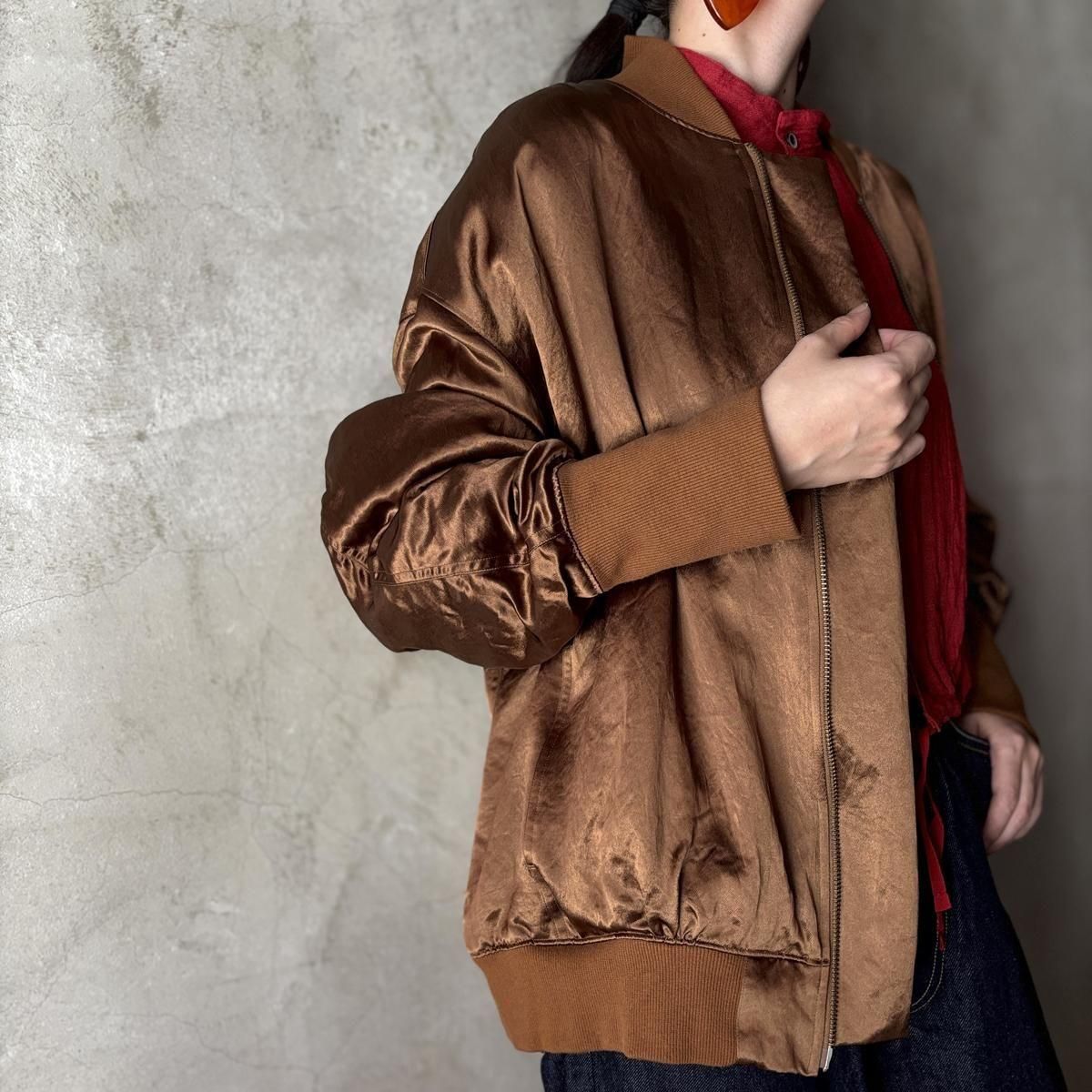 suzuki takayuki blousonʥ業 ֥륾Raw sienna 