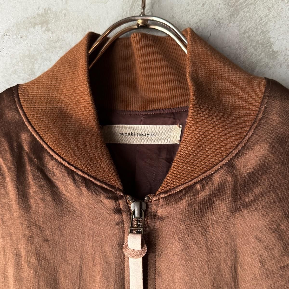 スズキタカユキ　焦茶色のジャケット suzuki takayuki blouson（スズキタカユキ ブルゾン）Raw sienna