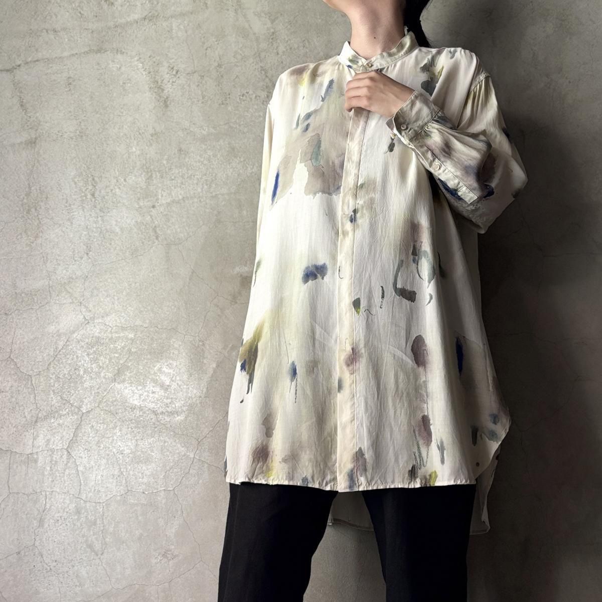 Chika Higashi  suzuki takayuki  ҥ  業  roomy shirt / dot of lichens 