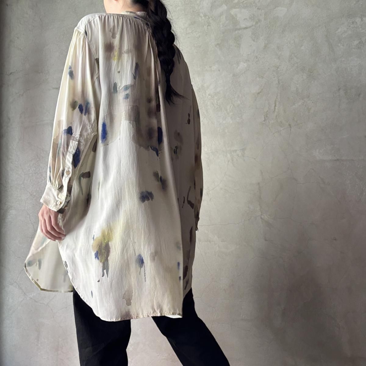 Chika Higashi  suzuki takayuki  ҥ  業  roomy shirt / dot of lichens 
