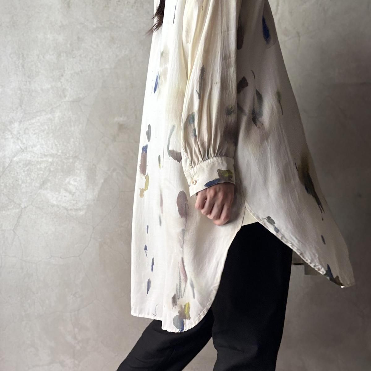 Chika Higashi  suzuki takayuki  ҥ  業  roomy shirt / dot of lichens 