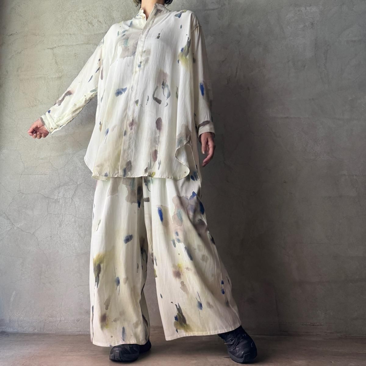 Chika Higashi  suzuki takayuki  ҥ  業  roomy shirt / dot of lichens 