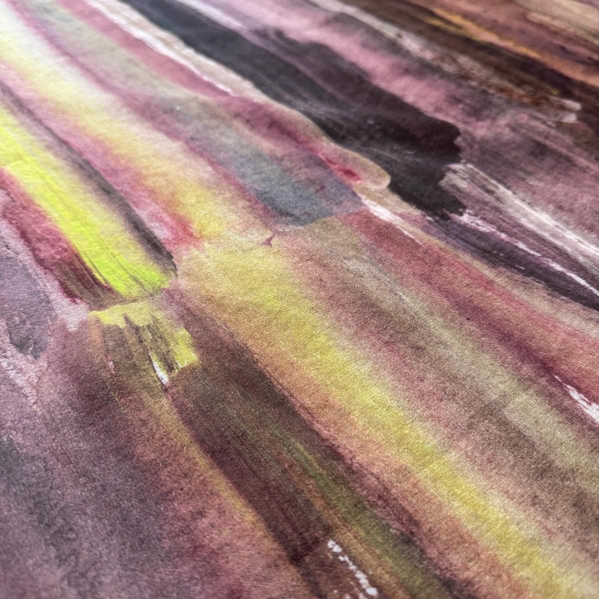 Chika Higashi  suzuki takayuki  ҥ  業  printed stole / stripe of fallen-leaves 