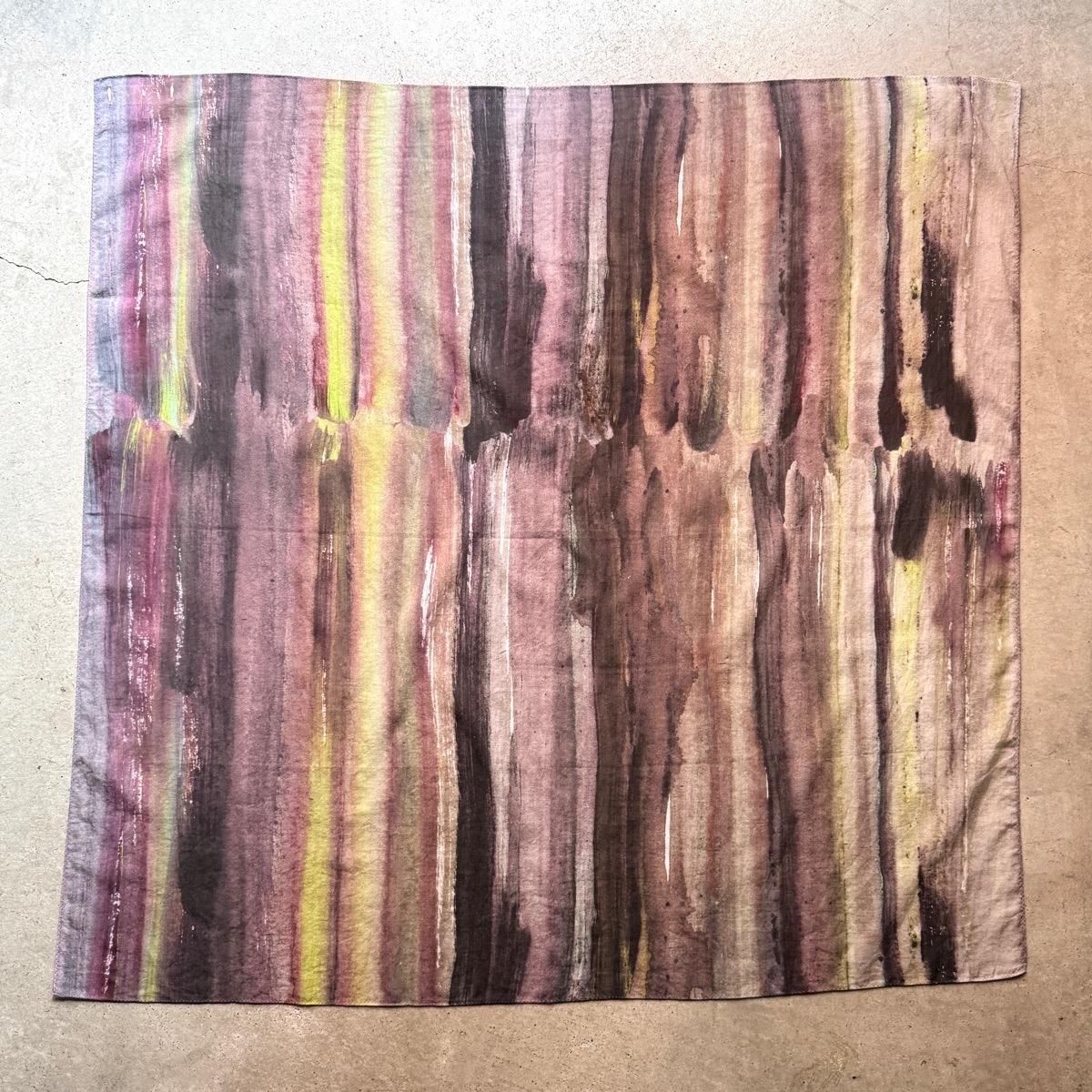 Chika Higashi  suzuki takayuki  ҥ  業  printed stole / stripe of fallen-leaves 