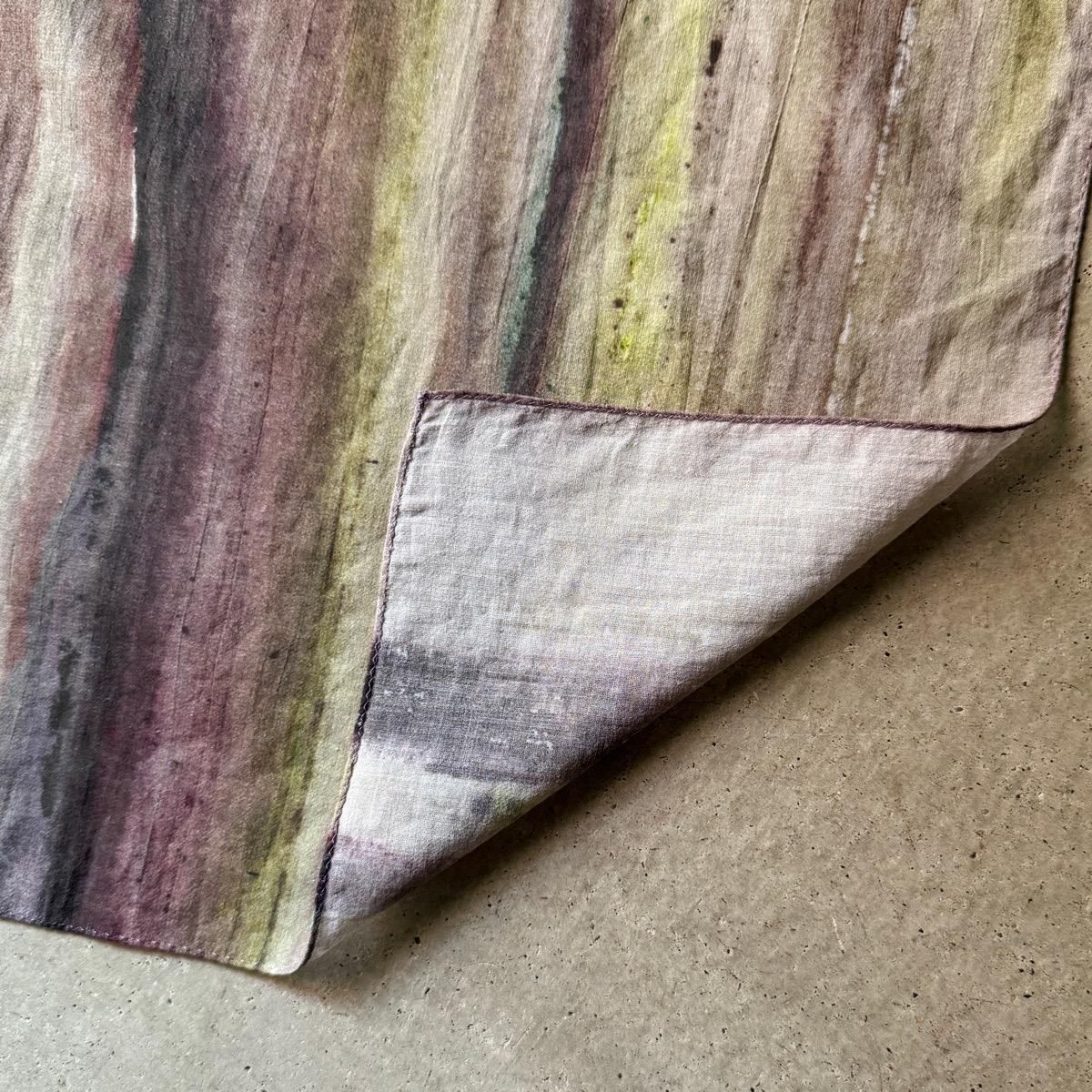 Chika Higashi  suzuki takayuki  ҥ  業  printed stole / stripe of fallen-leaves 