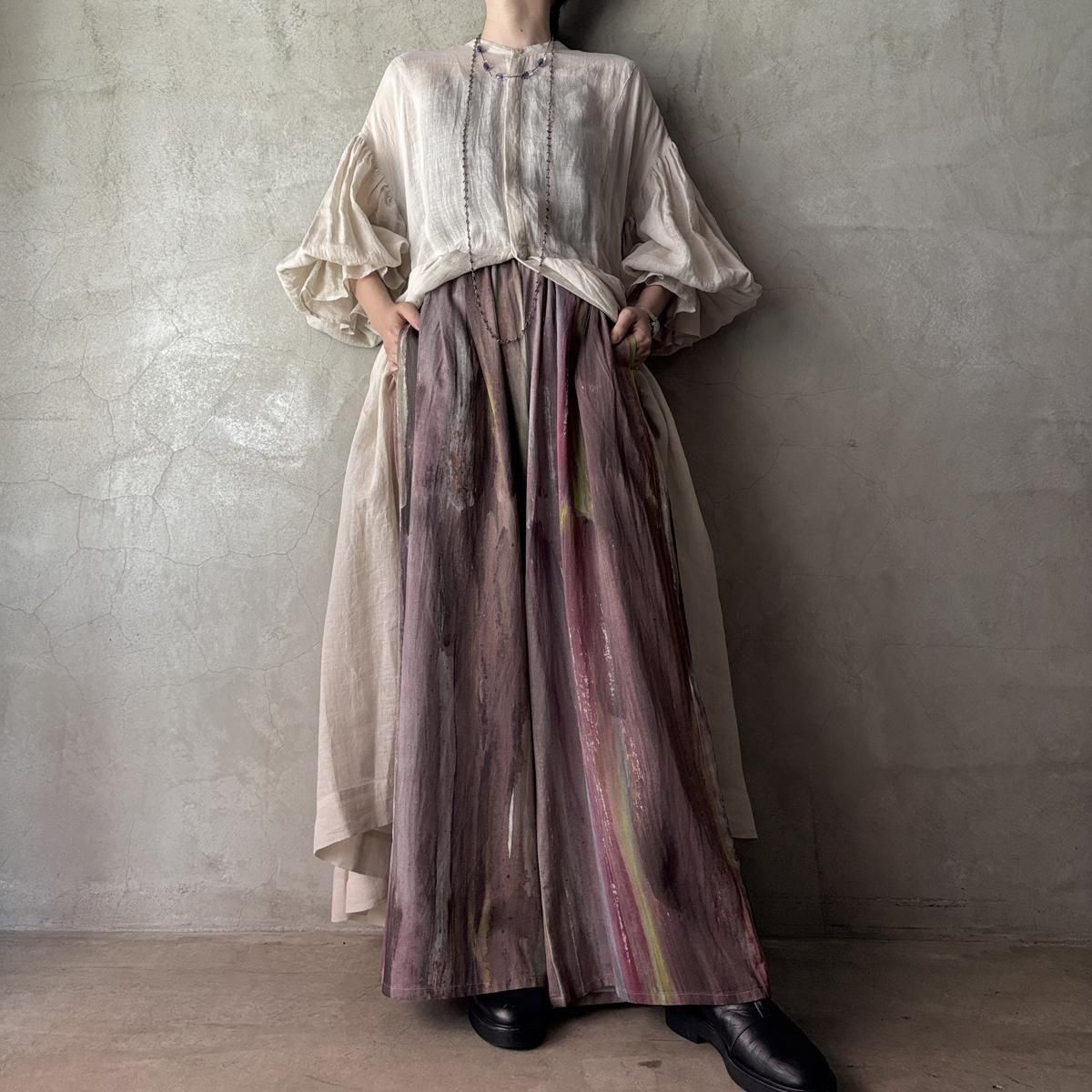 Chika Higashi × suzuki takayuki / gathered pants
