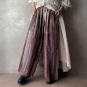 Chika Higashi  suzuki takayuki  ҥ  業  gathered pants / stripe of fallen-leaves 