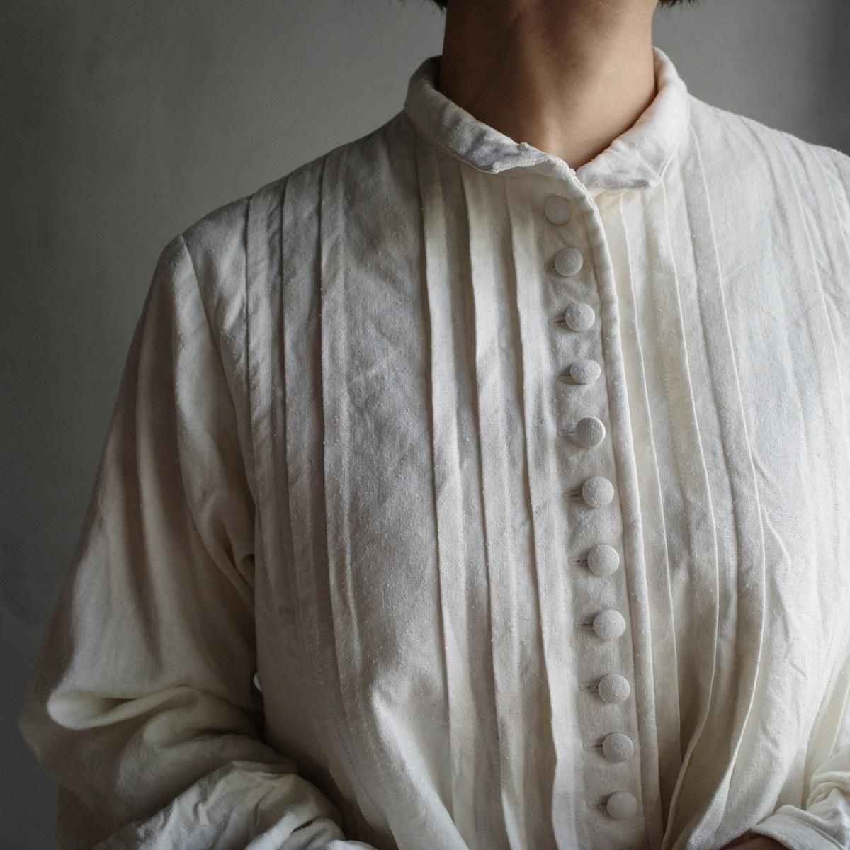 <img class='new_mark_img1' src='https://img.shop-pro.jp/img/new/icons13.gif' style='border:none;display:inline;margin:0px;padding:0px;width:auto;' />HALLELUJAH 8, Chemise de Bapteme Model 1920'sʥϥ ꥹ֥饦 1920ǯ Off White