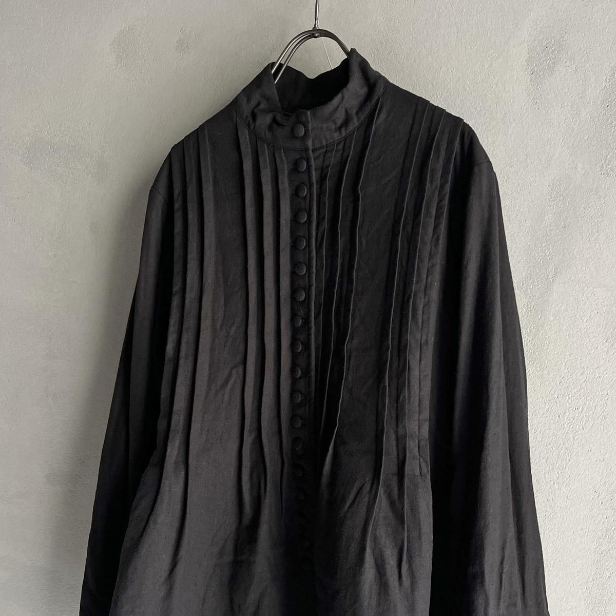 <img class='new_mark_img1' src='https://img.shop-pro.jp/img/new/icons13.gif' style='border:none;display:inline;margin:0px;padding:0px;width:auto;' />HALLELUJAH 8, Chemise de Bapteme Model 1920'sʥϥ䡡ꥹ ֥饦 1920ǯ Black