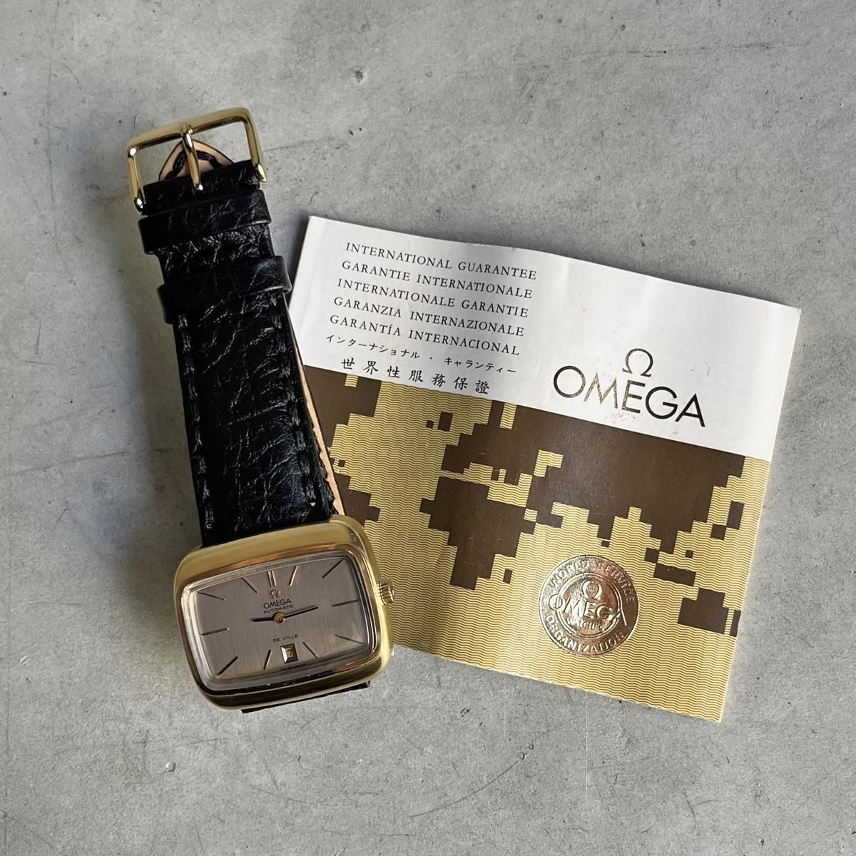 【ケース付き】OMEGA De Ville オメガ デビル クォーツ スクエア OMEGA DE VILLE（オメガ デビル）スクエアケース- JeJe PIANO