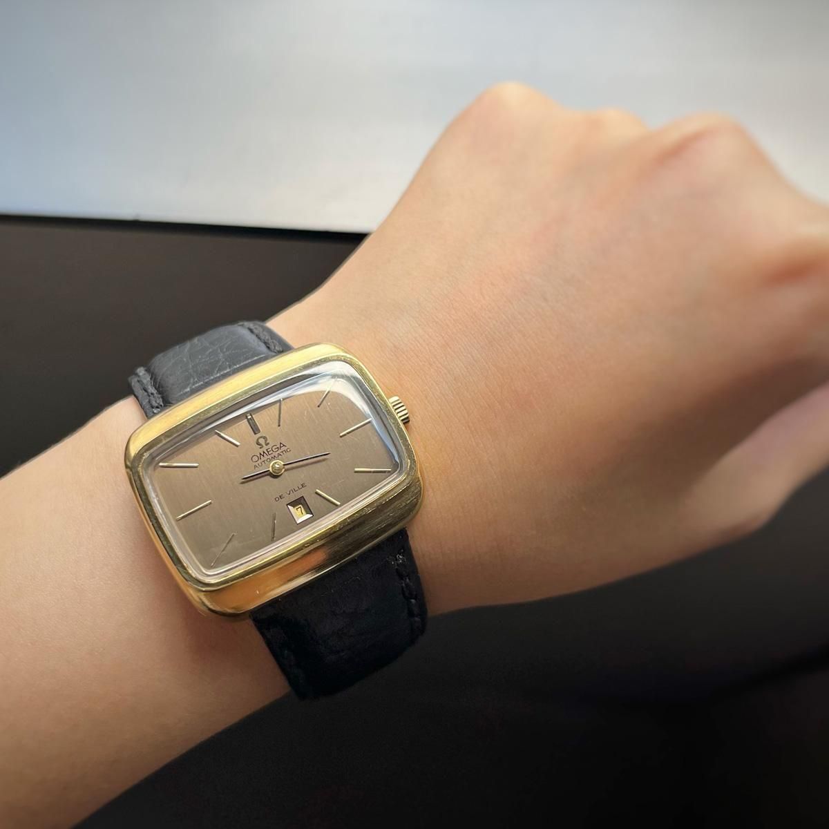 OMEGA DE VILLE レディース 手巻き スクエア ケースのみ ジャンク OMEGA DE VILLE レディース 手巻き スクエア ケースのみ ジャンク
