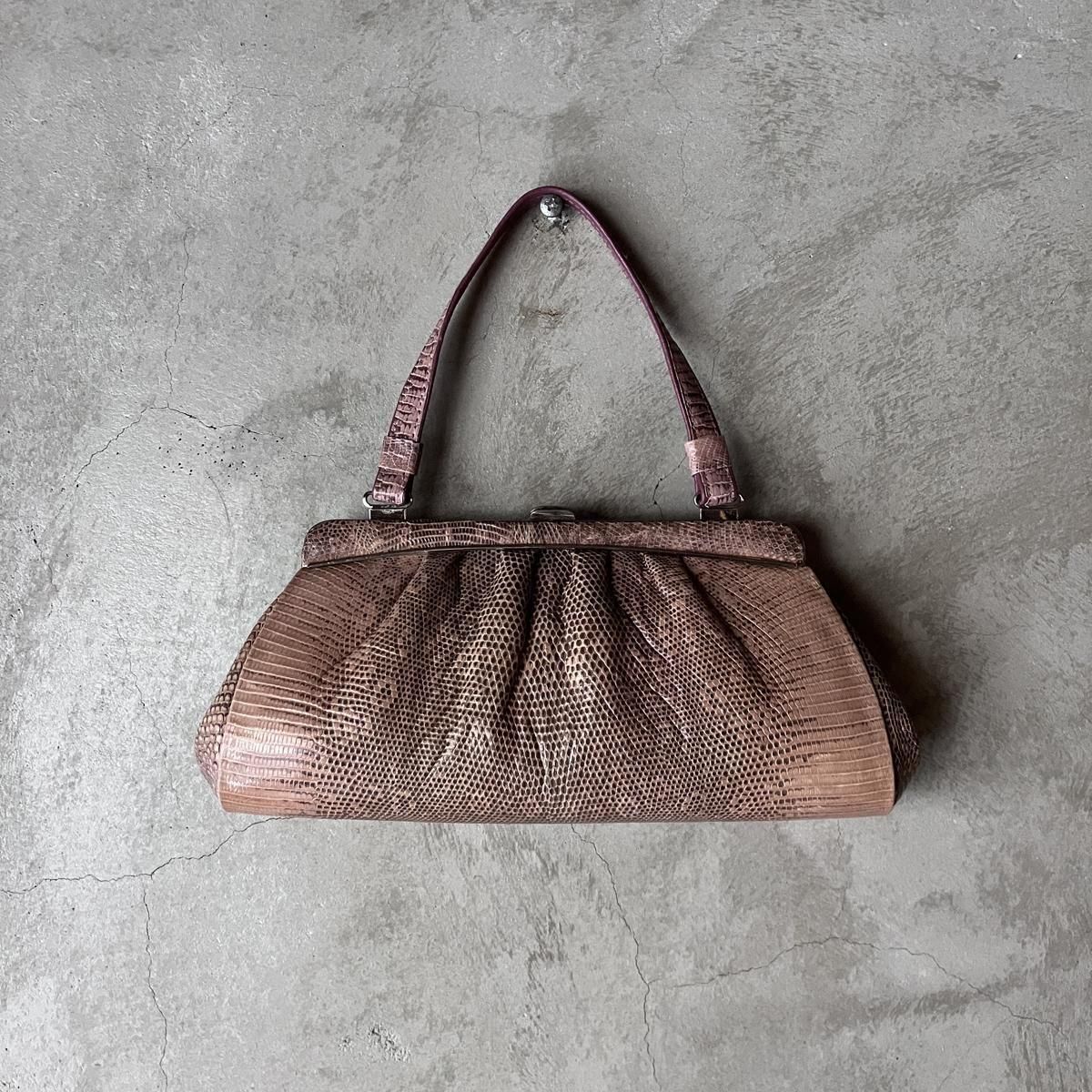 ơ ⡼ԥ 󥰥ޡꥶ ХåVintage Lizard Leather Bag