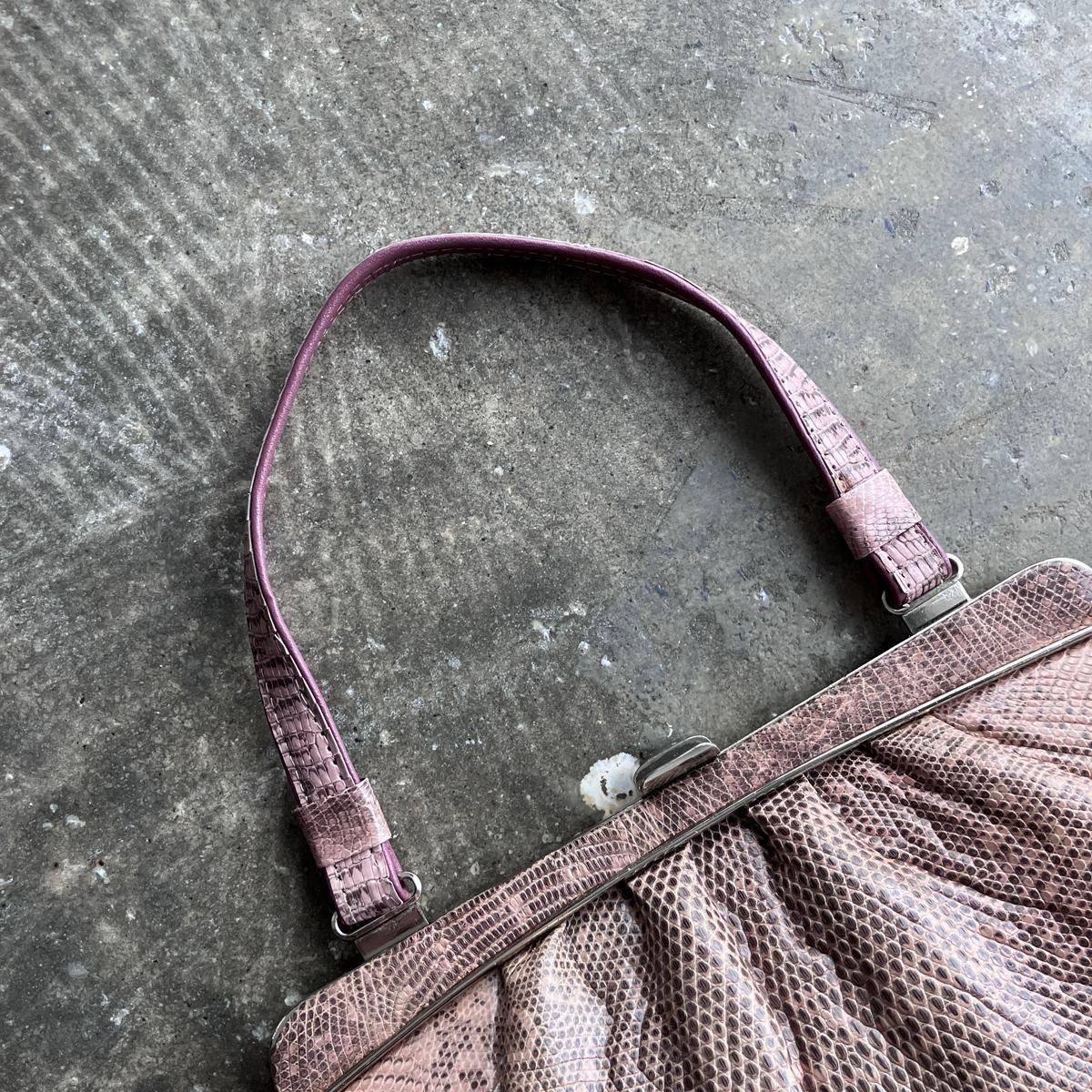 ơ ⡼ԥ 󥰥ޡꥶ ХåVintage Lizard Leather Bag
