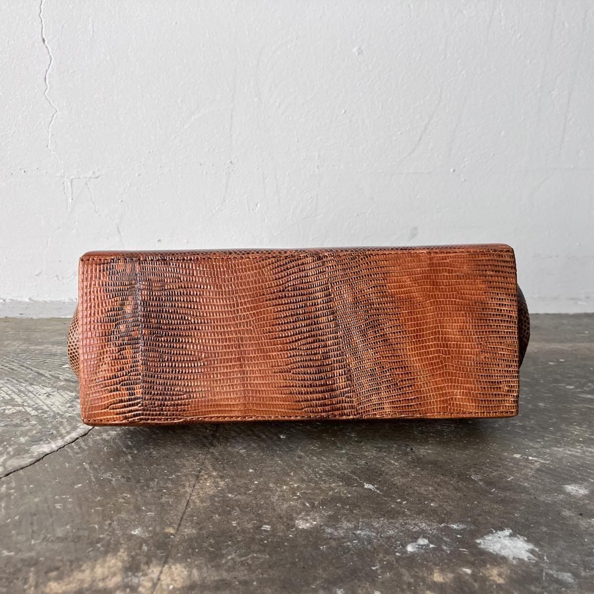 ơ 󥸥֥饦 󥰥ޡꥶ ϥɥХåVintage Lizard Leather Hand Bag