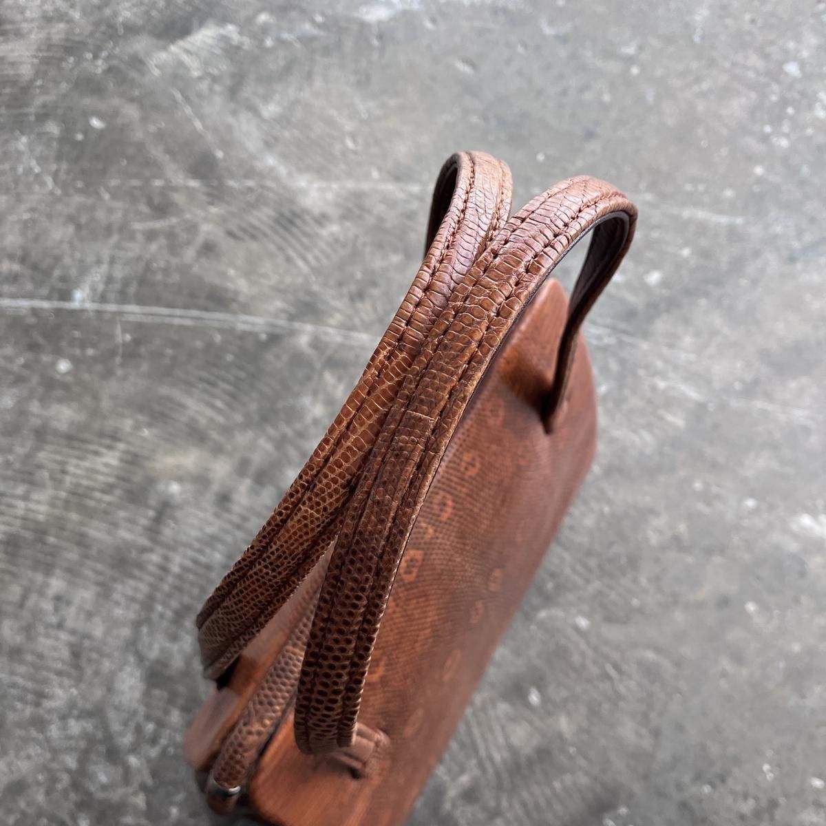 ơ 󥸥֥饦 󥰥ޡꥶ ϥɥХåVintage Lizard Leather Hand Bag