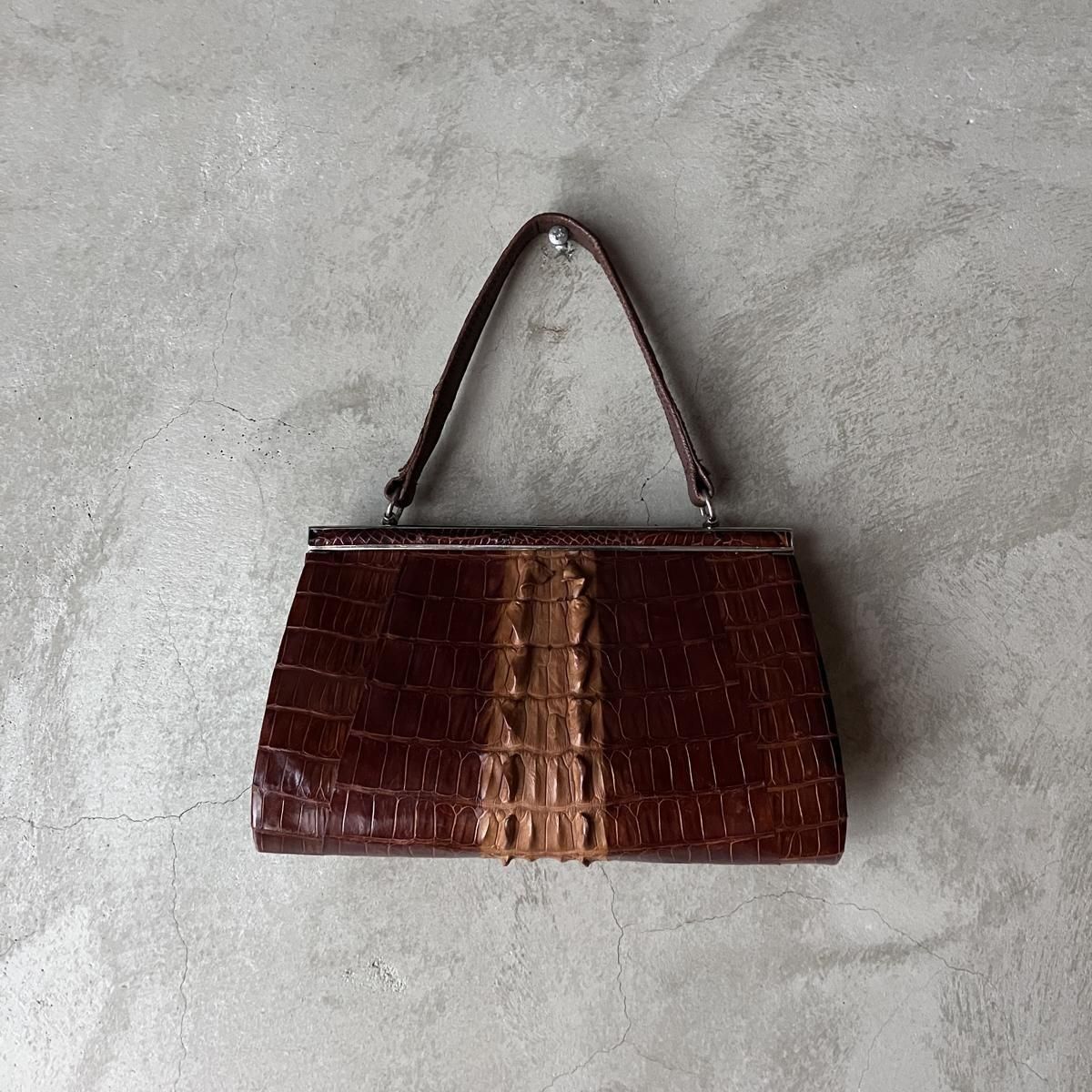 ơ  ХåVintage Crocodile Leather Bag