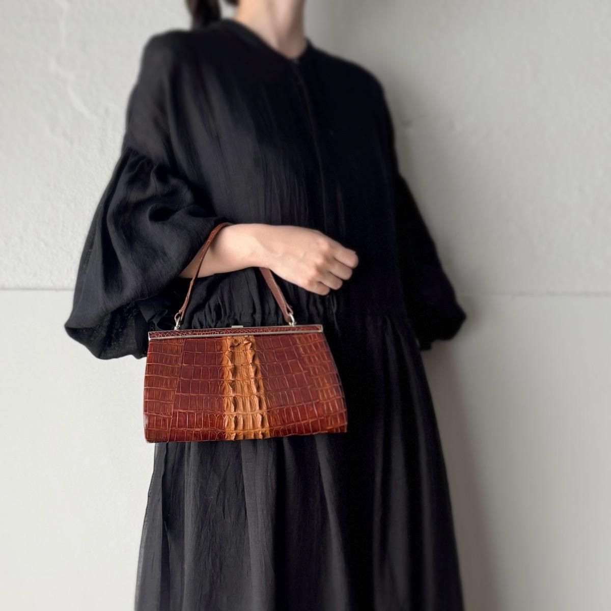 ơ  ХåVintage Crocodile Leather Bag