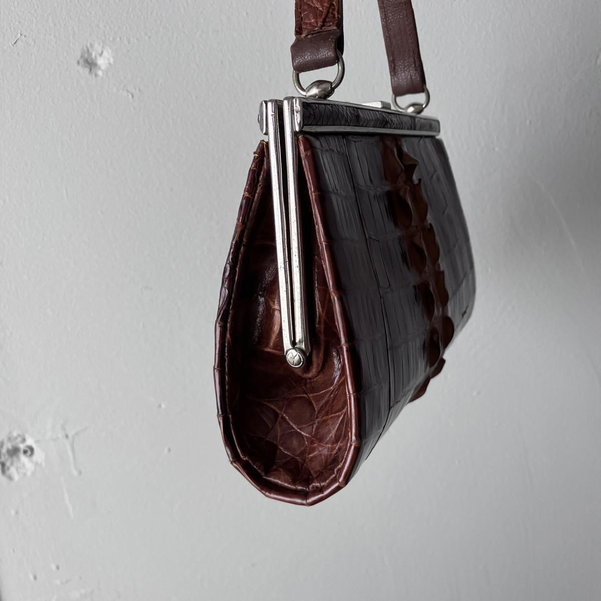 ơ  ХåVintage Crocodile Leather Bag