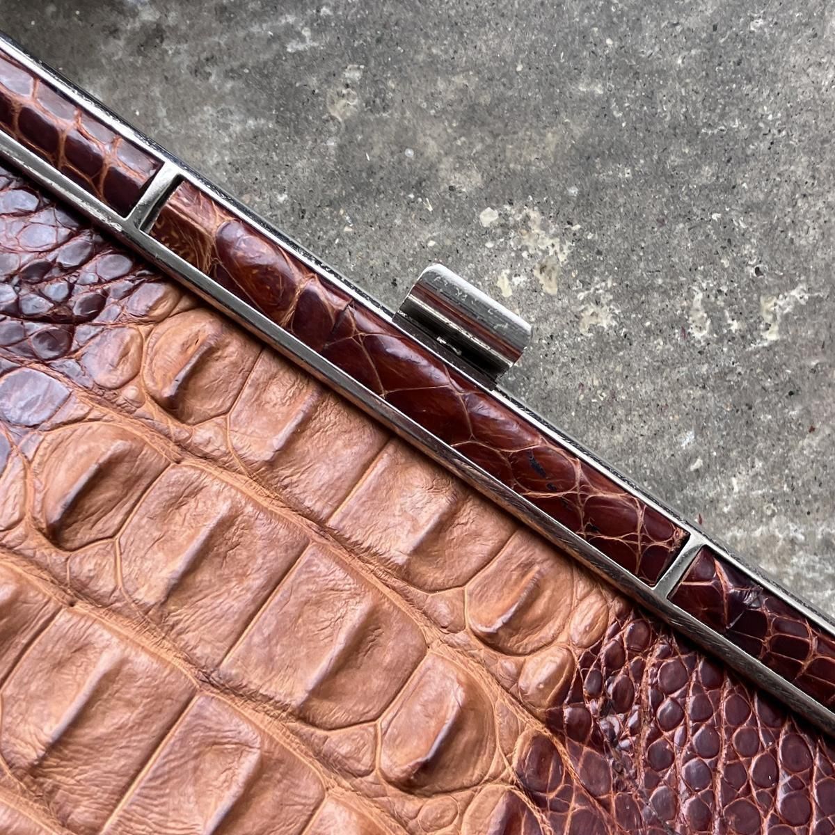 ơ  ХåVintage Crocodile Leather Bag