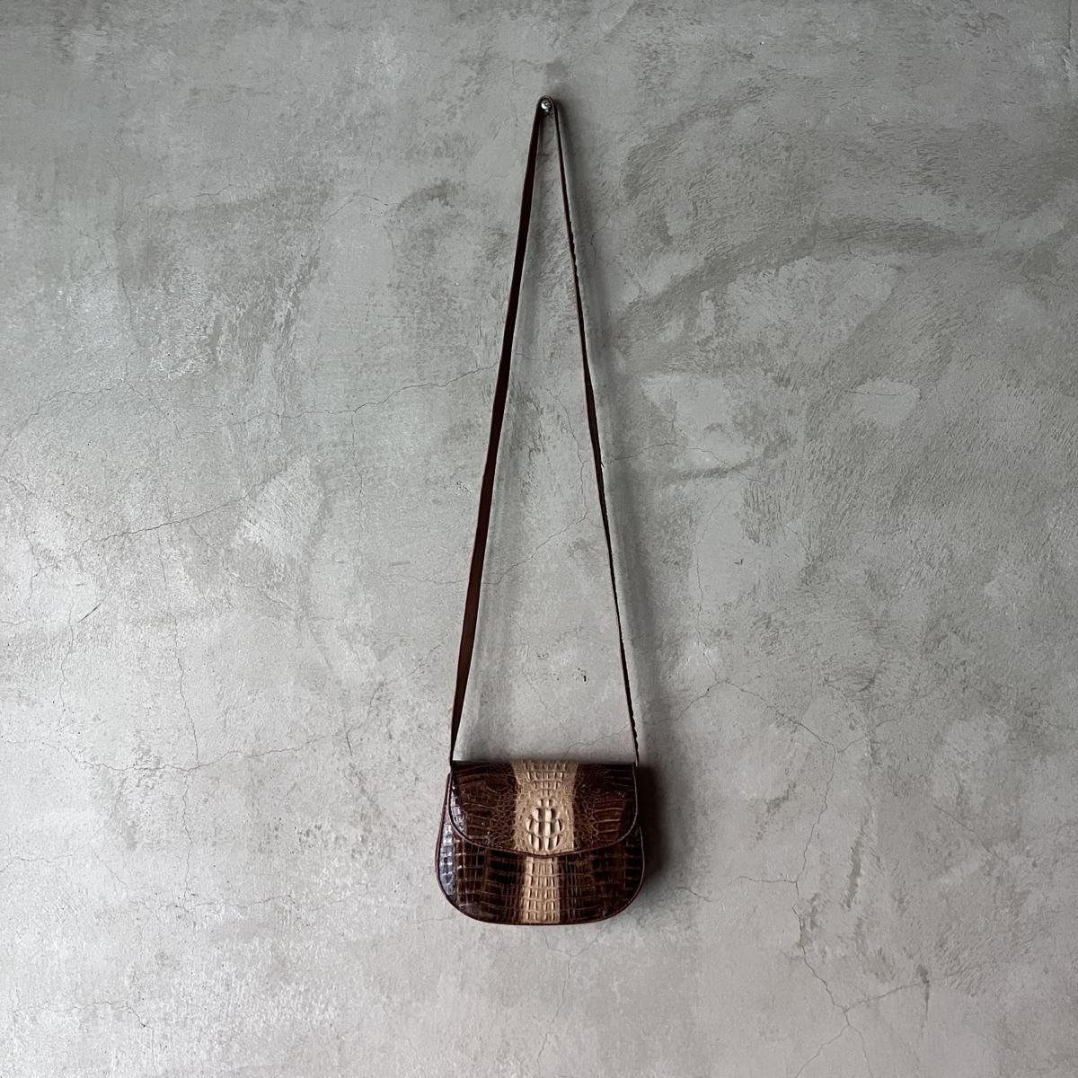 ơ ޥ 2way ХåVintage Caiman Leather Bag