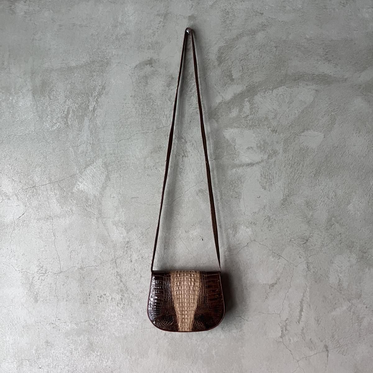 ơ ޥ 2way ХåVintage Caiman Leather Bag