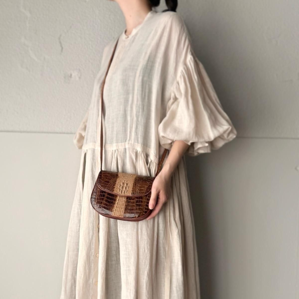 ơ ޥ 2way ХåVintage Caiman Leather Bag